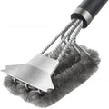 Stainless Steel Three-Head BBQ Grill Cleaning Brush