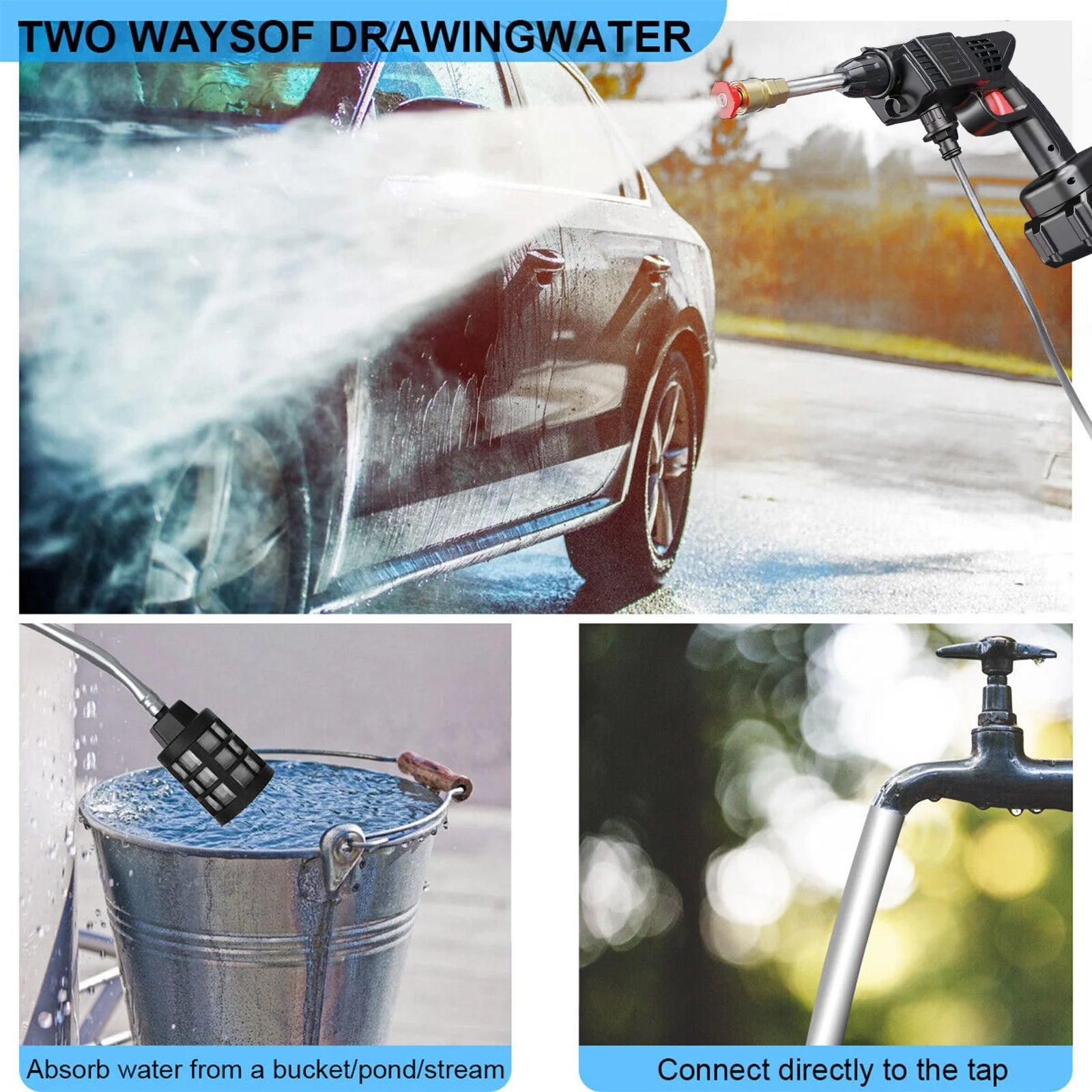 AquaJet 450W Pro — Cordless Pressure Washer