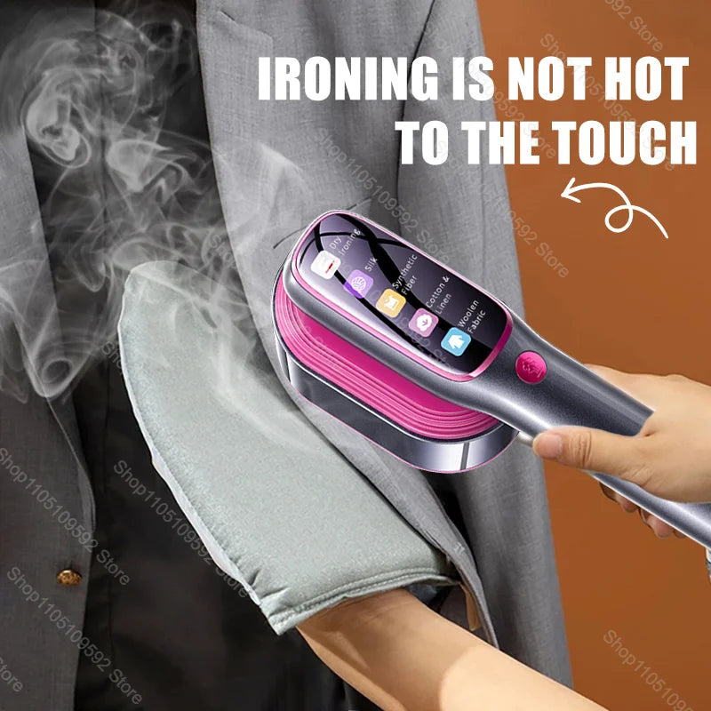 Portable Garment Steamer & Steam Iron — 1200W Fast Heat, 5-Speed, Anti-Dry Burn