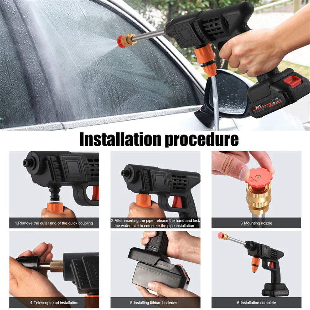 AquaJet Bucket 21V — Cordless Pressure Washer